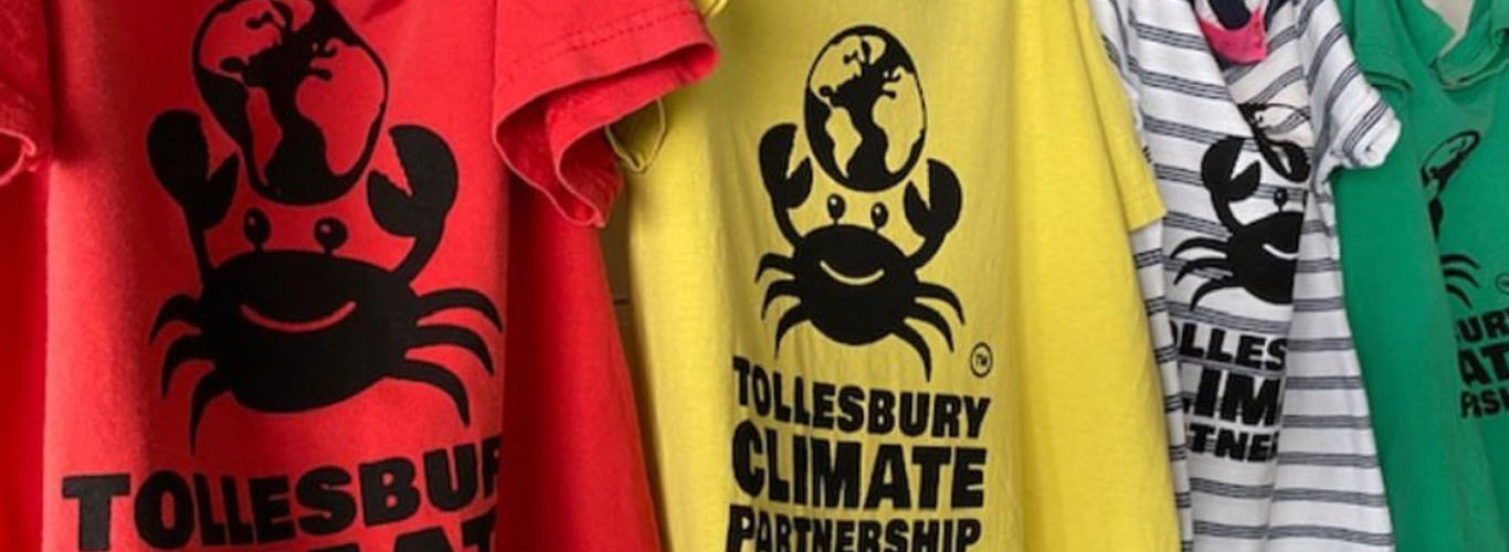 Upcycled t-shirts for students of Tollesbury school