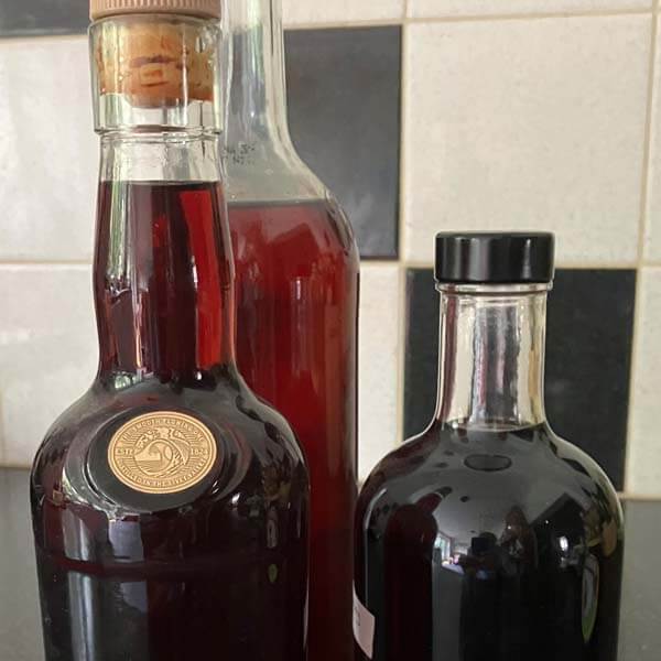 TCP bottled sloe gin