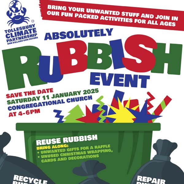 Save the date, Rubbish Event poster