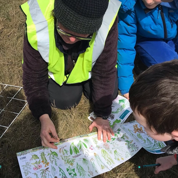 Young people participating Crest Award on Tollesbury marsh for TCP