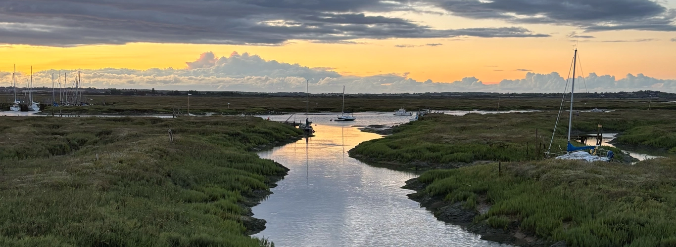 View from Tollesbury Wick of Woodrolfe Creek View from Tollesbury Wick of Woodrolfe Creek