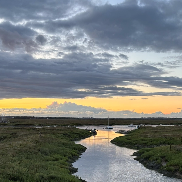 View from Tollesbury Wick of Woodrolfe Creek