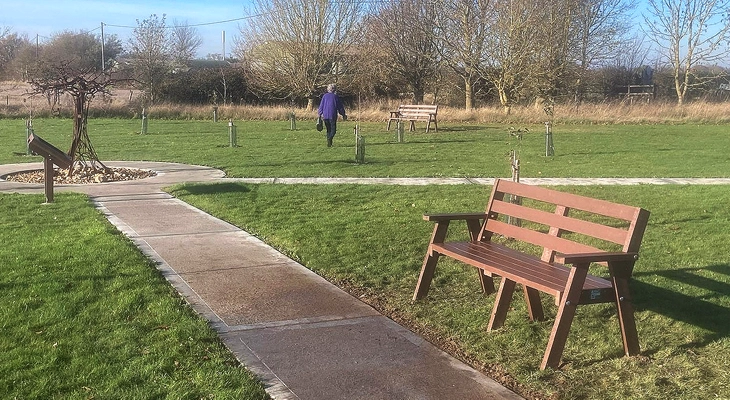 New benches installed at Tollesbury Community Orchard for TCP