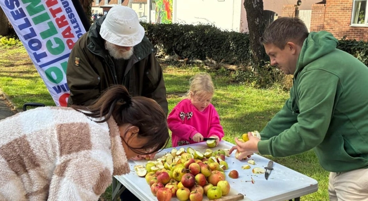 Preparing fruit for TCP Juice your fruit, Tollesbury