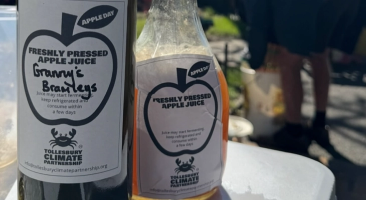 Labelling fresh juice for TCP Juice your fruit, Tollesbury